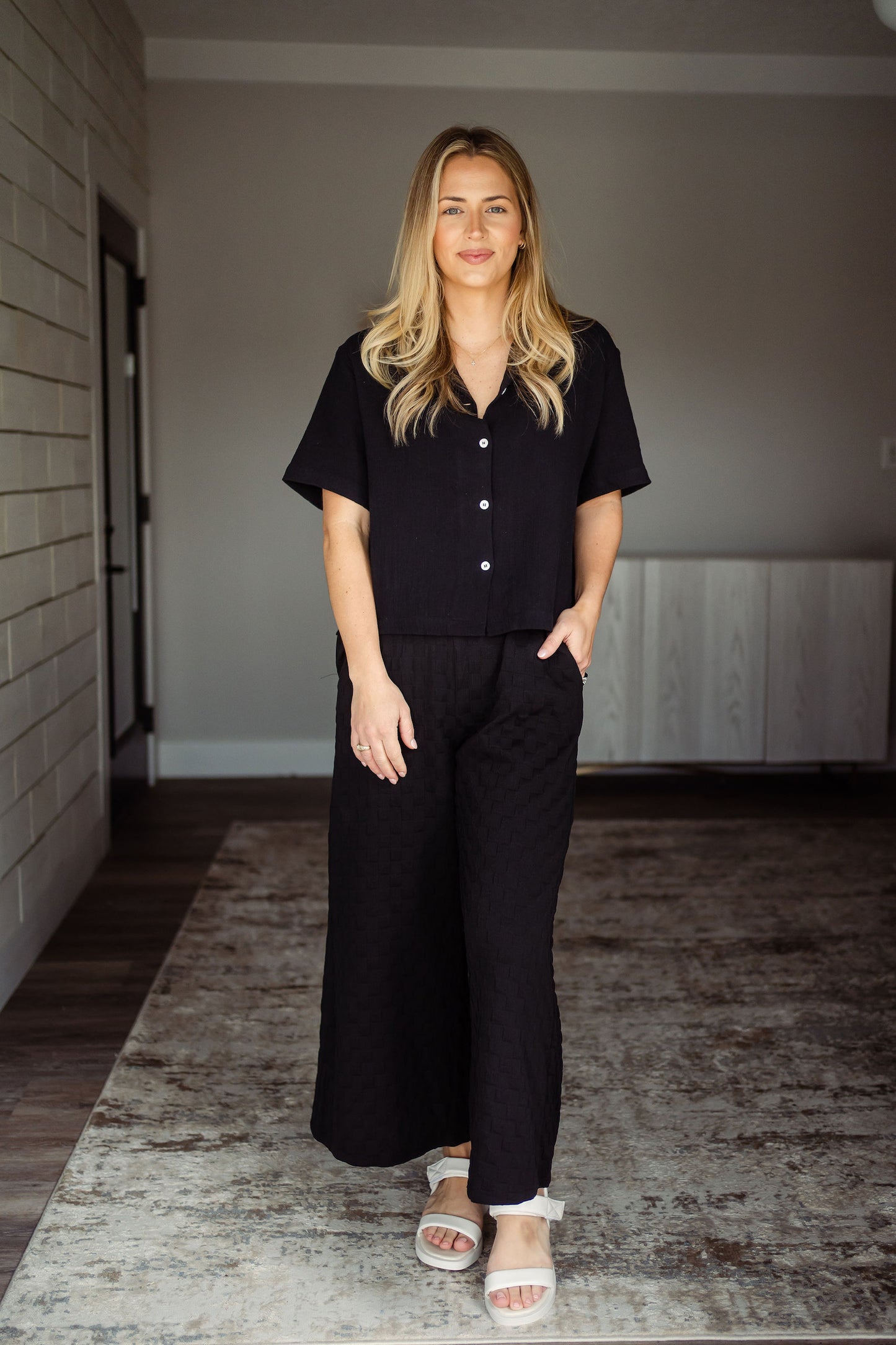 Checkered Flowy Pants