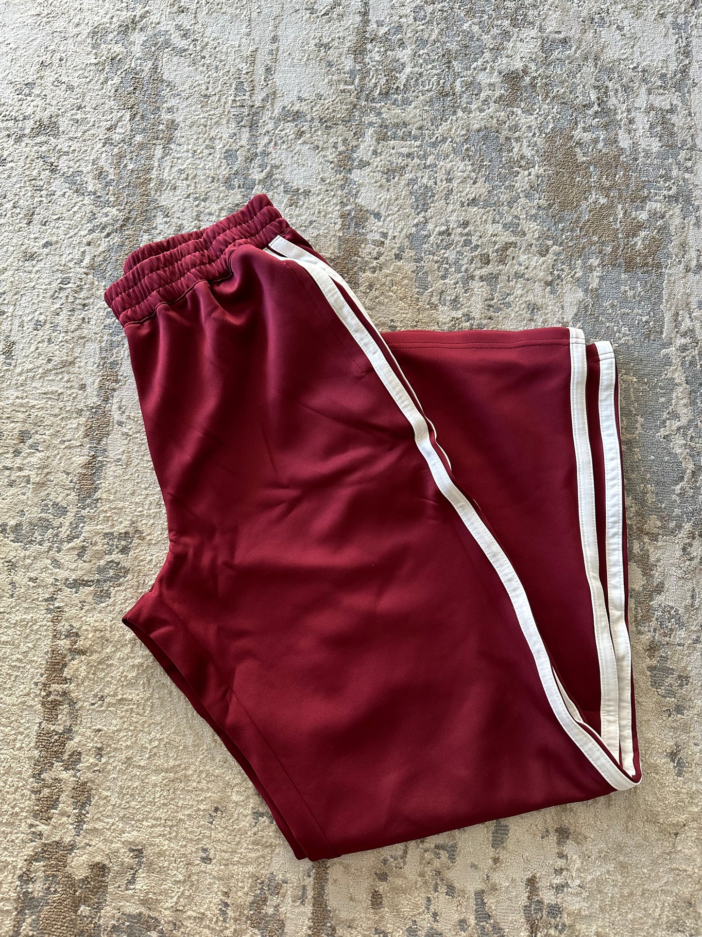 Burgundy Track Pants