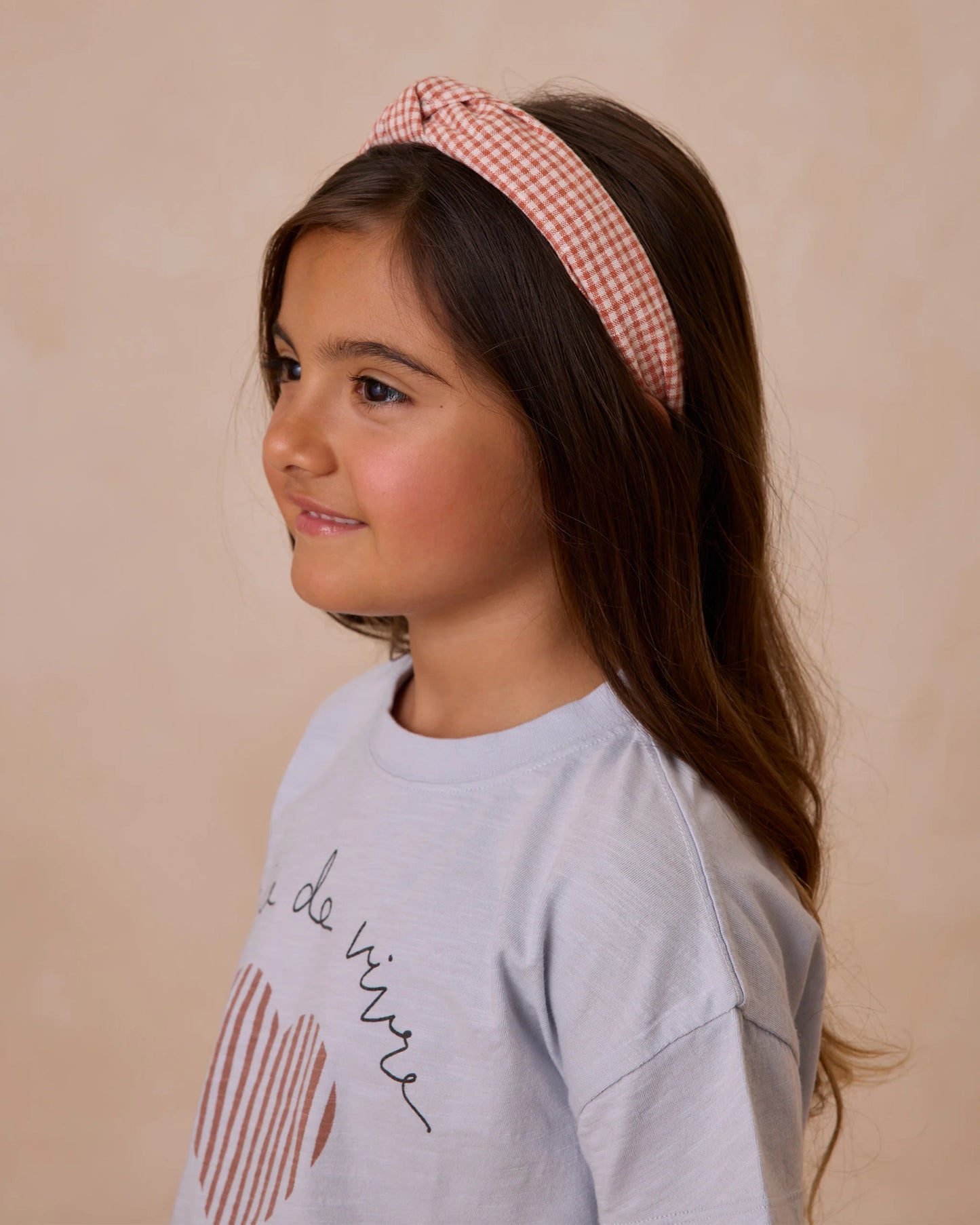 Rylee + Cru Knotted Headband | Poppy Gingham