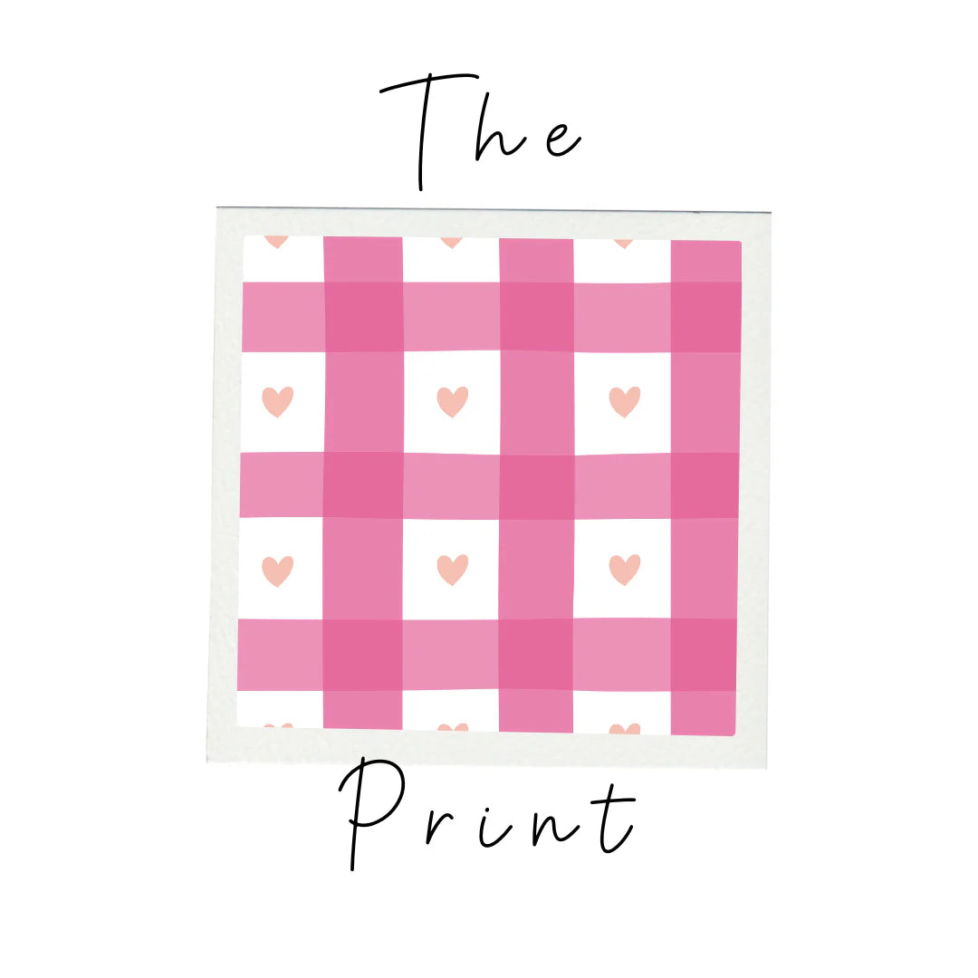 Poppy Kids Co. Pink Heart Check Premium Ruffle Romper