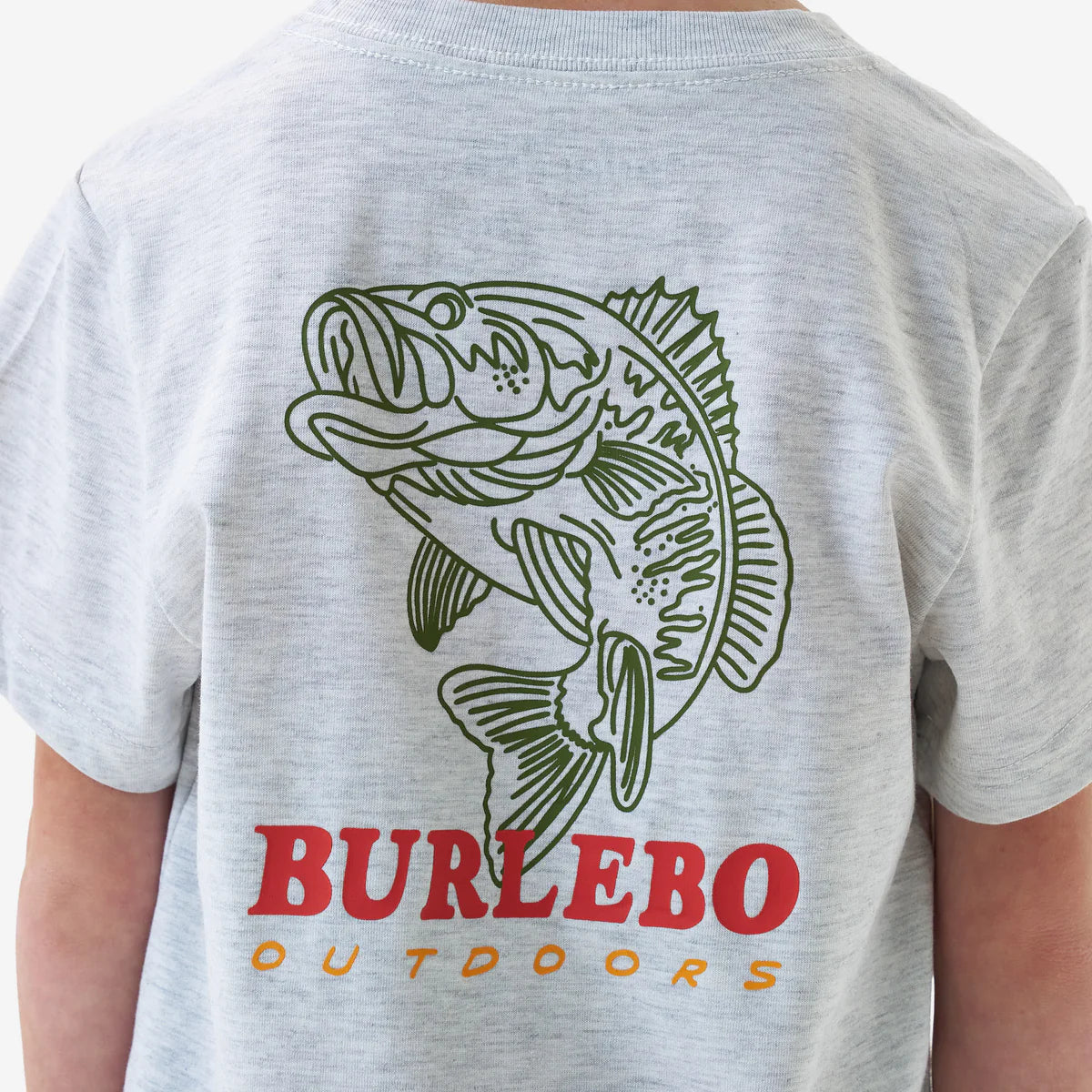 Boys Burlebo Fish Wild Tee | Ash Grey