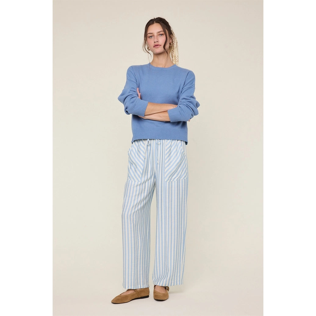 Striped Drawstring Pants