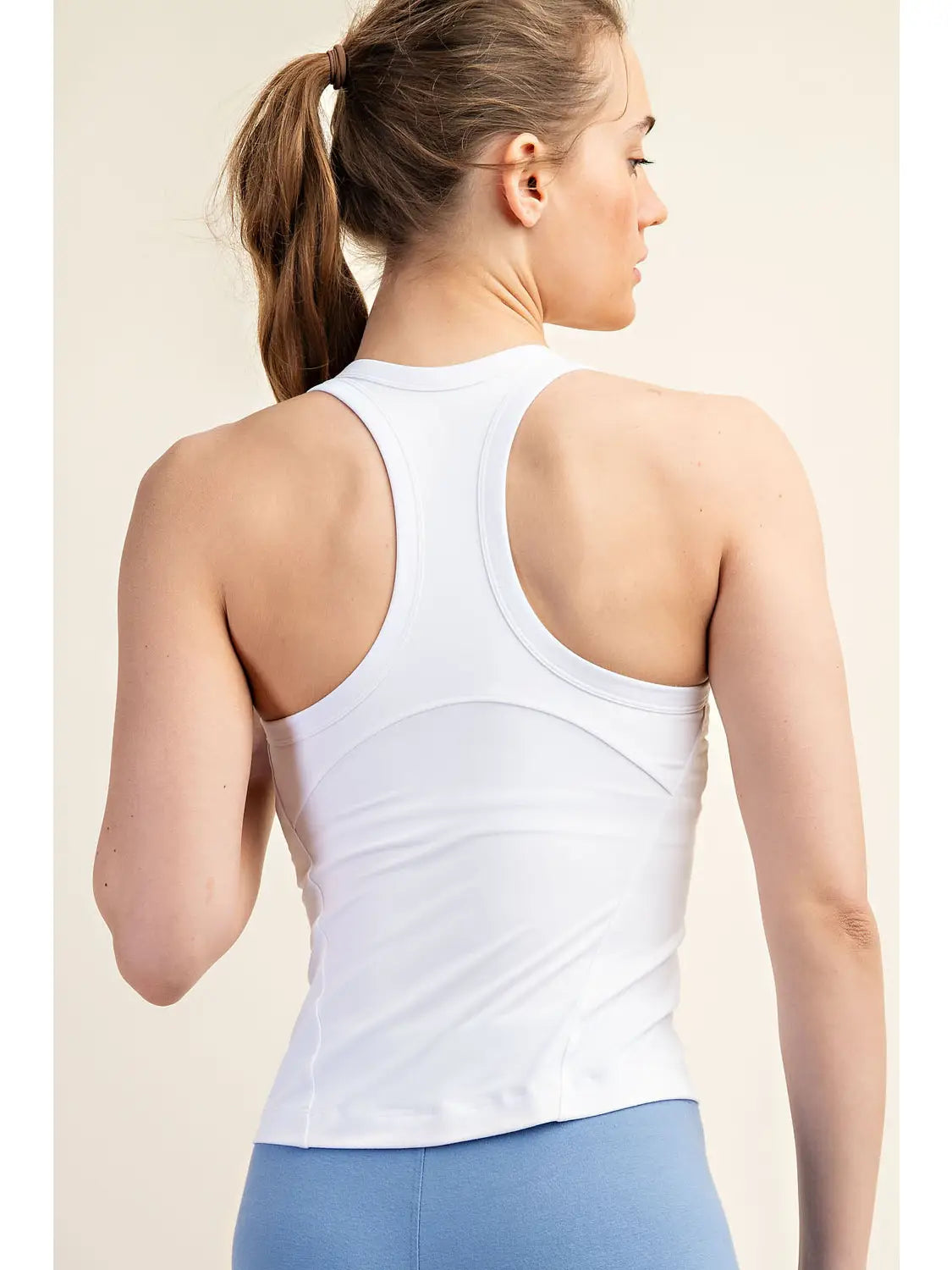 Butter Sleeveless Racer Back Tank Top