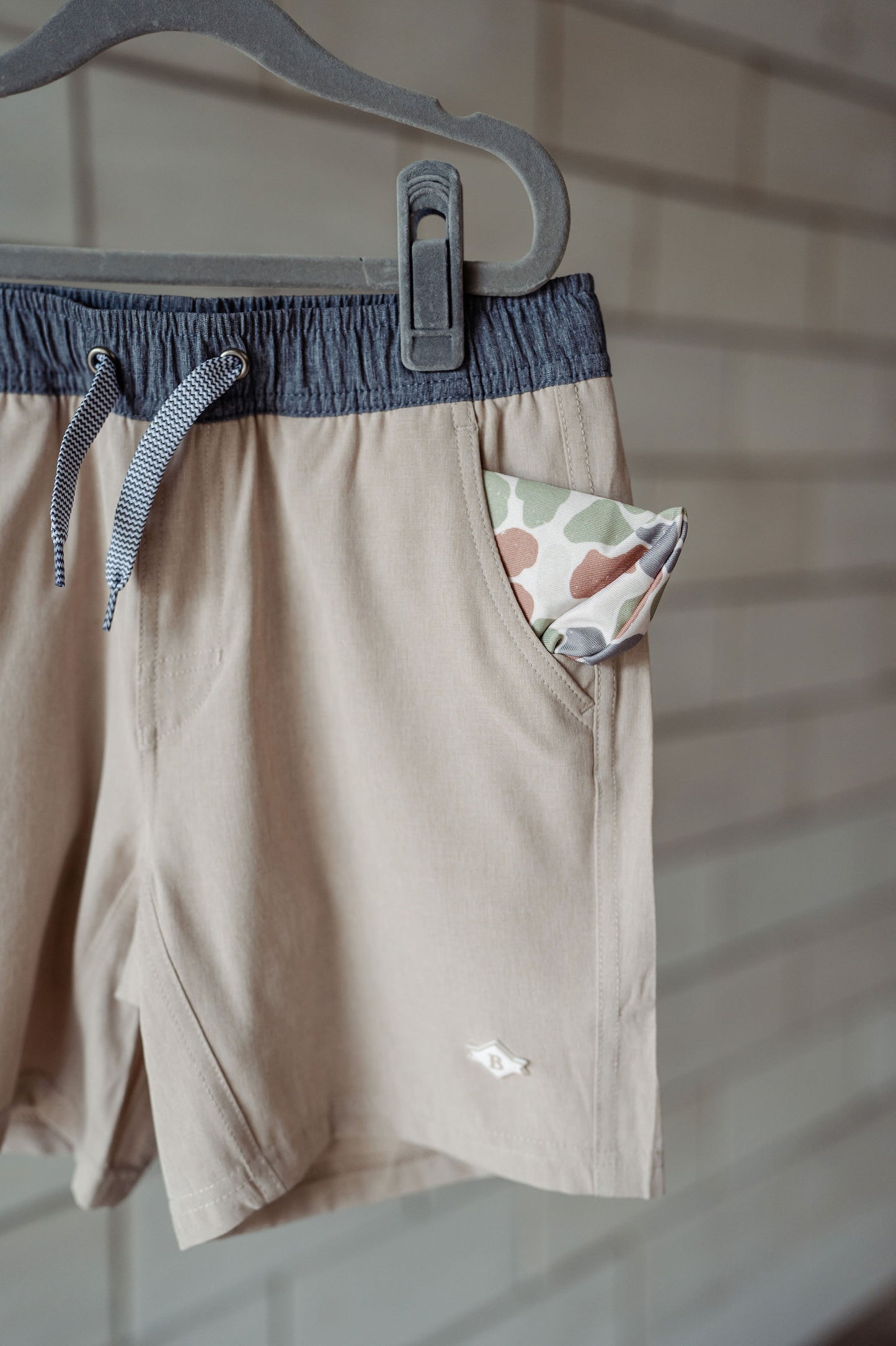 Boys Burlebo Athletic Short - Khaki