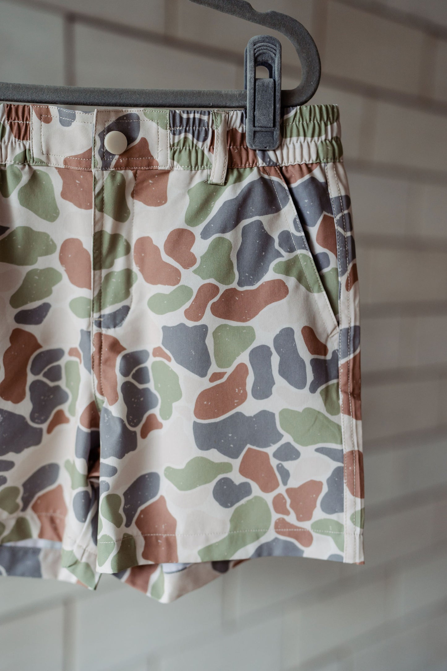 Boys Burlebo Everyday Shorts - Driftwood Camo