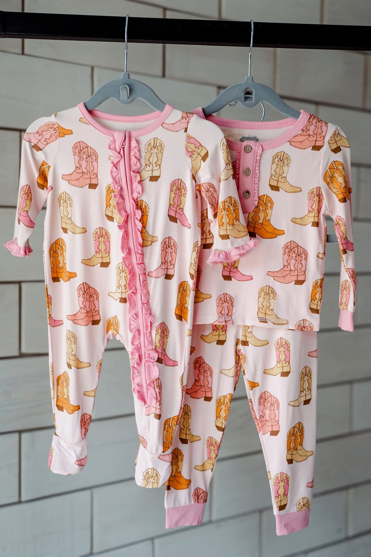 Pink Cowboy Boot Baby Sleeper