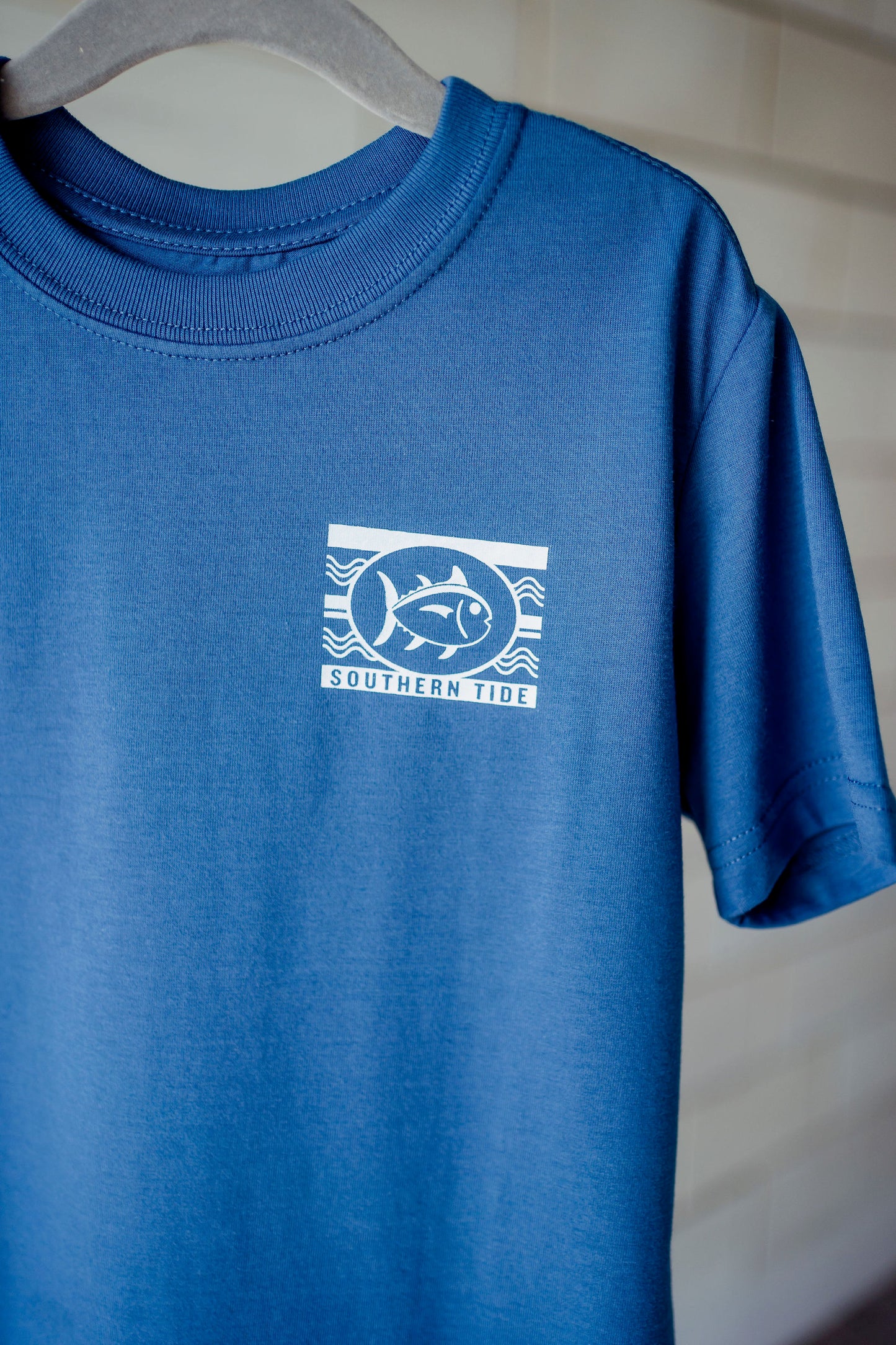 Boys Southern Tide Distressed Waves T-Shirt