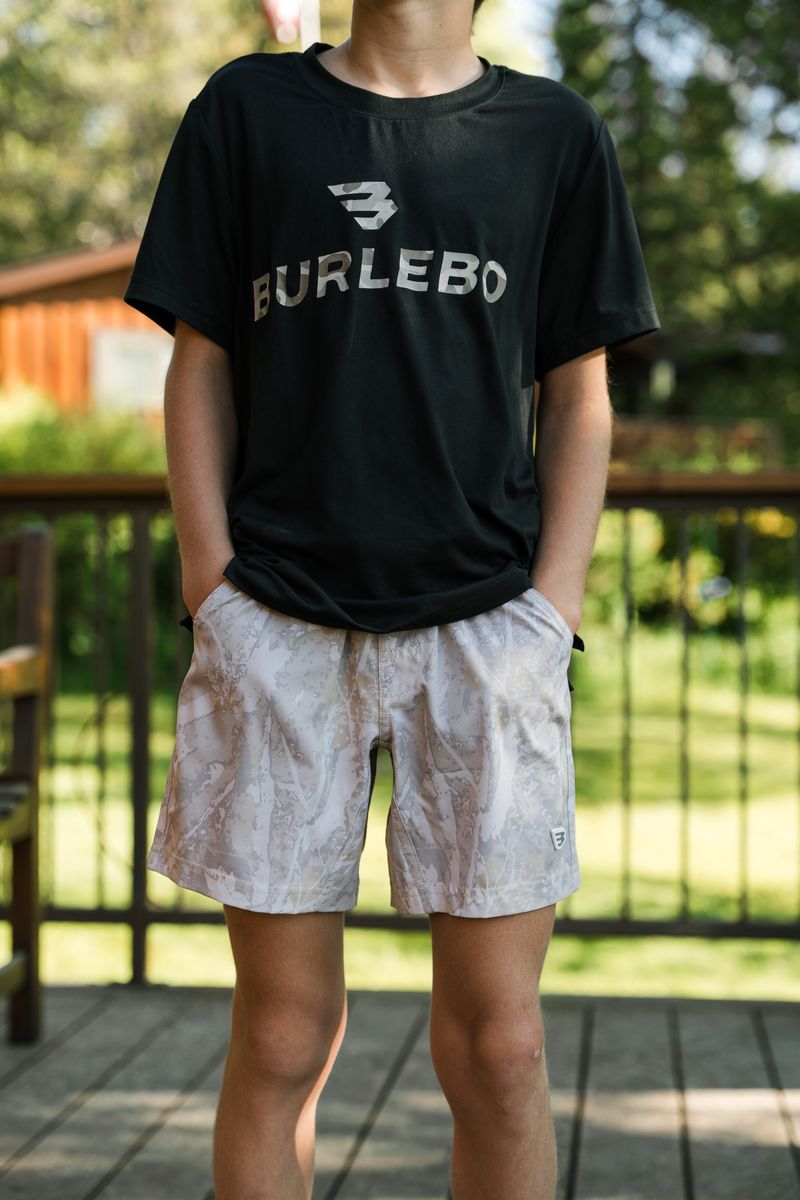 Boys Burlebo Athletic Shorts - Drifter Camo