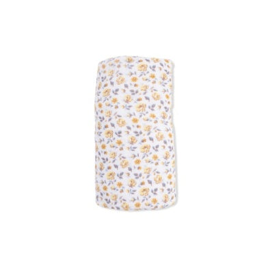 Angel Dear Muslin Swaddle Blanket | Yellow Country Roses