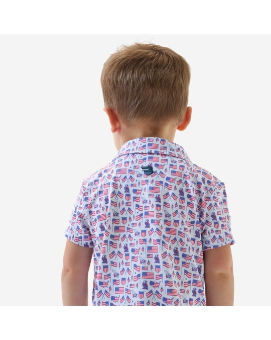 Boys Burlebo Old Glory Polo