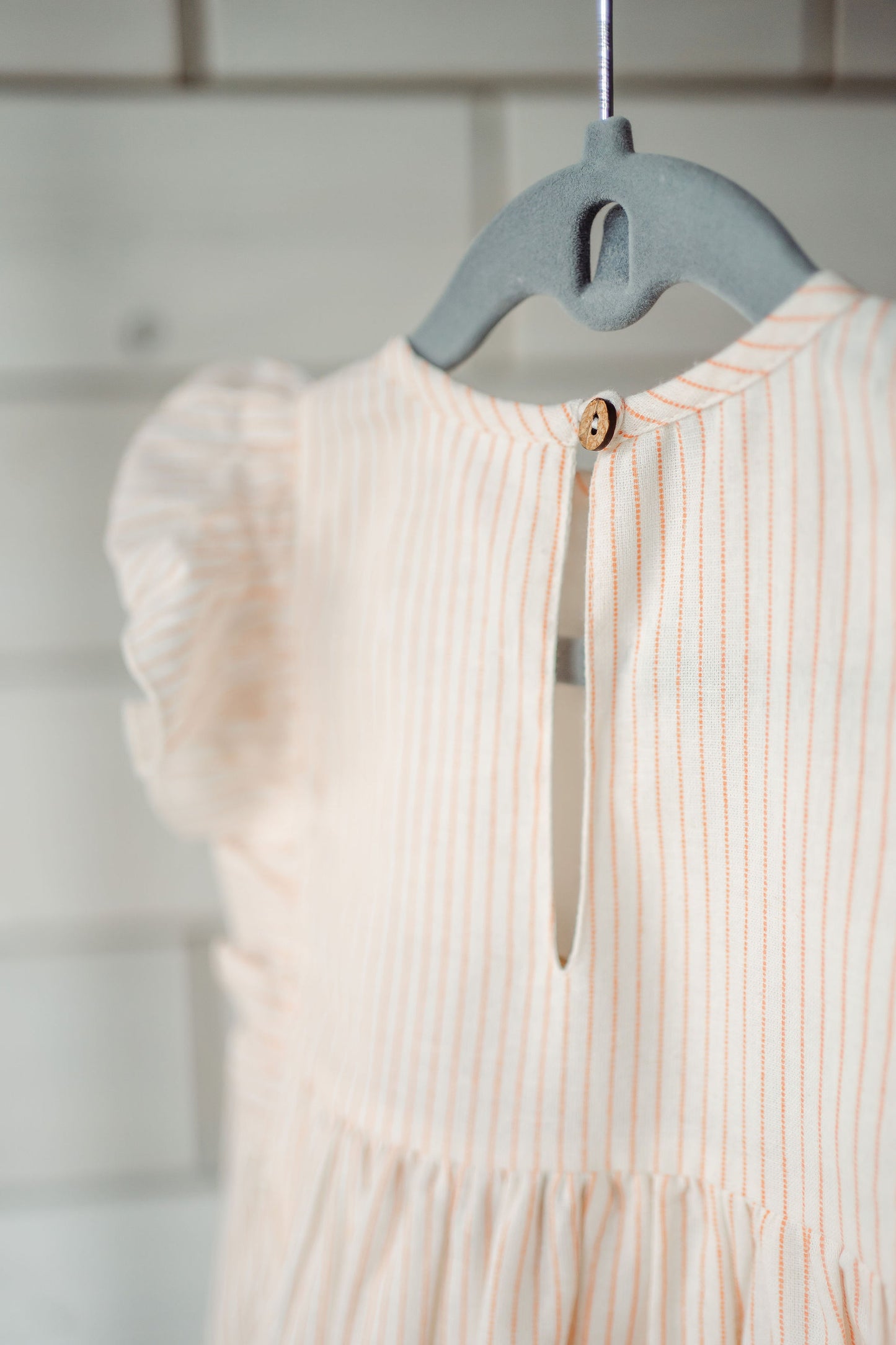 Pippa Striped Ruffle Sleeve Dress