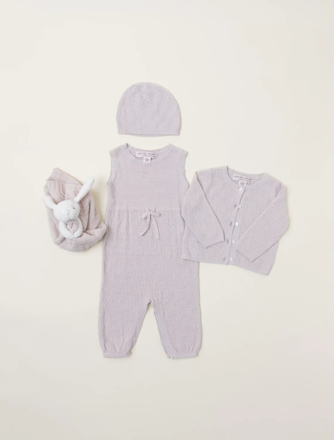 Barefoot Dreams CozyChic Ultra Lite Leaf Cable Baby Bundle