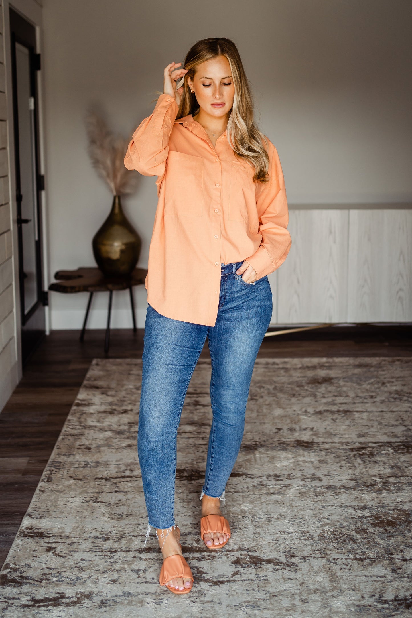Essential Oversized Button Up
