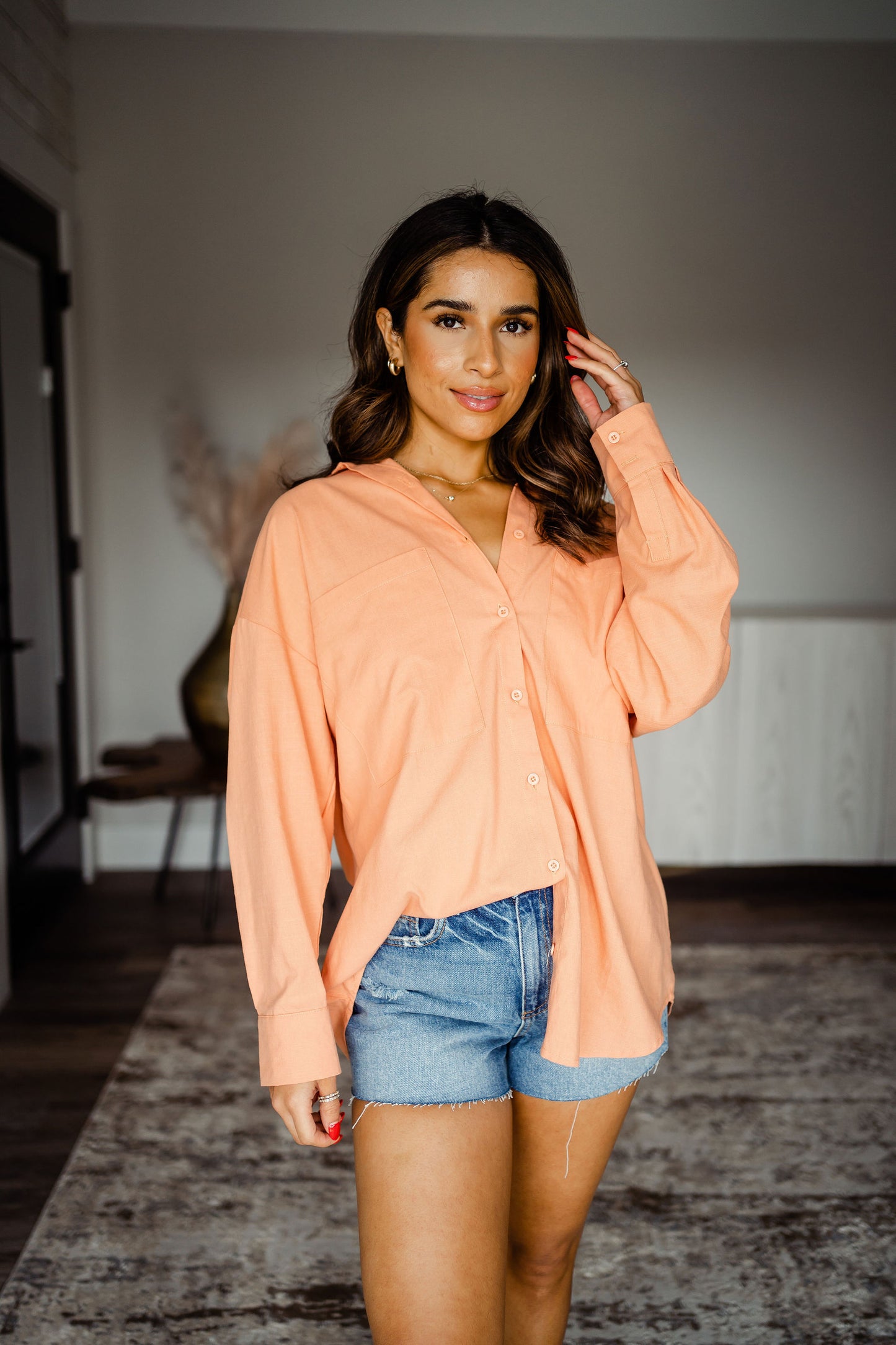 Essential Oversized Button Up