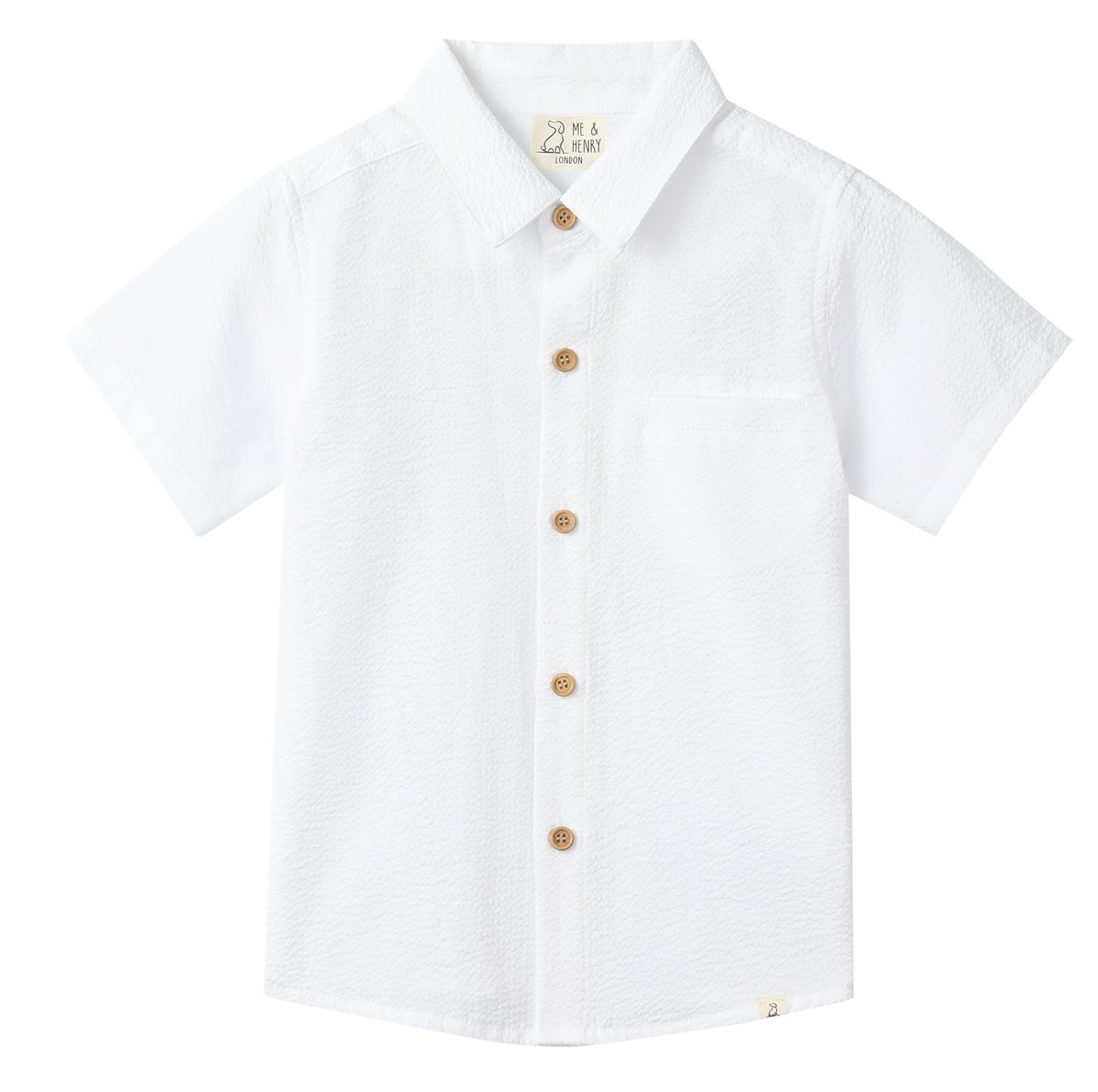 Newport Woven Shirt | White Seersucker