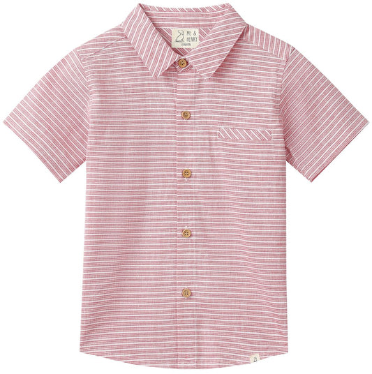 Newport Woven Shirt | Red Stripe