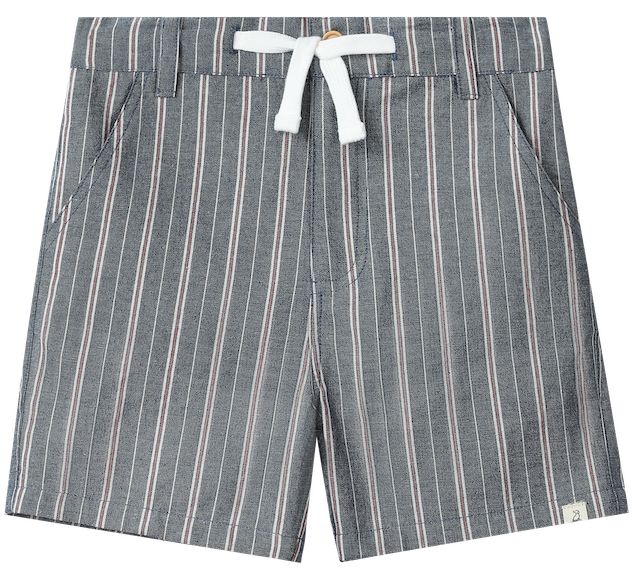 Crew Woven Shorts | Chambray/Red Stripe