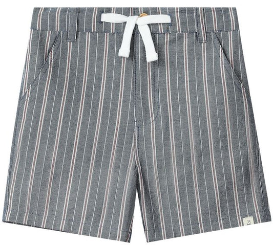 Crew Woven Shorts | Chambray/Red Stripe