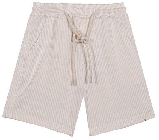 Splish Swim Short | Cream Seersucker