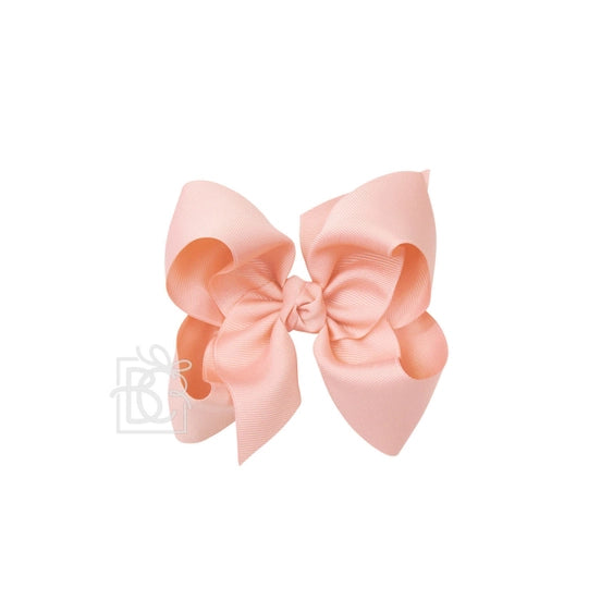 Grosgrain Double Knot Bow | Light Coral