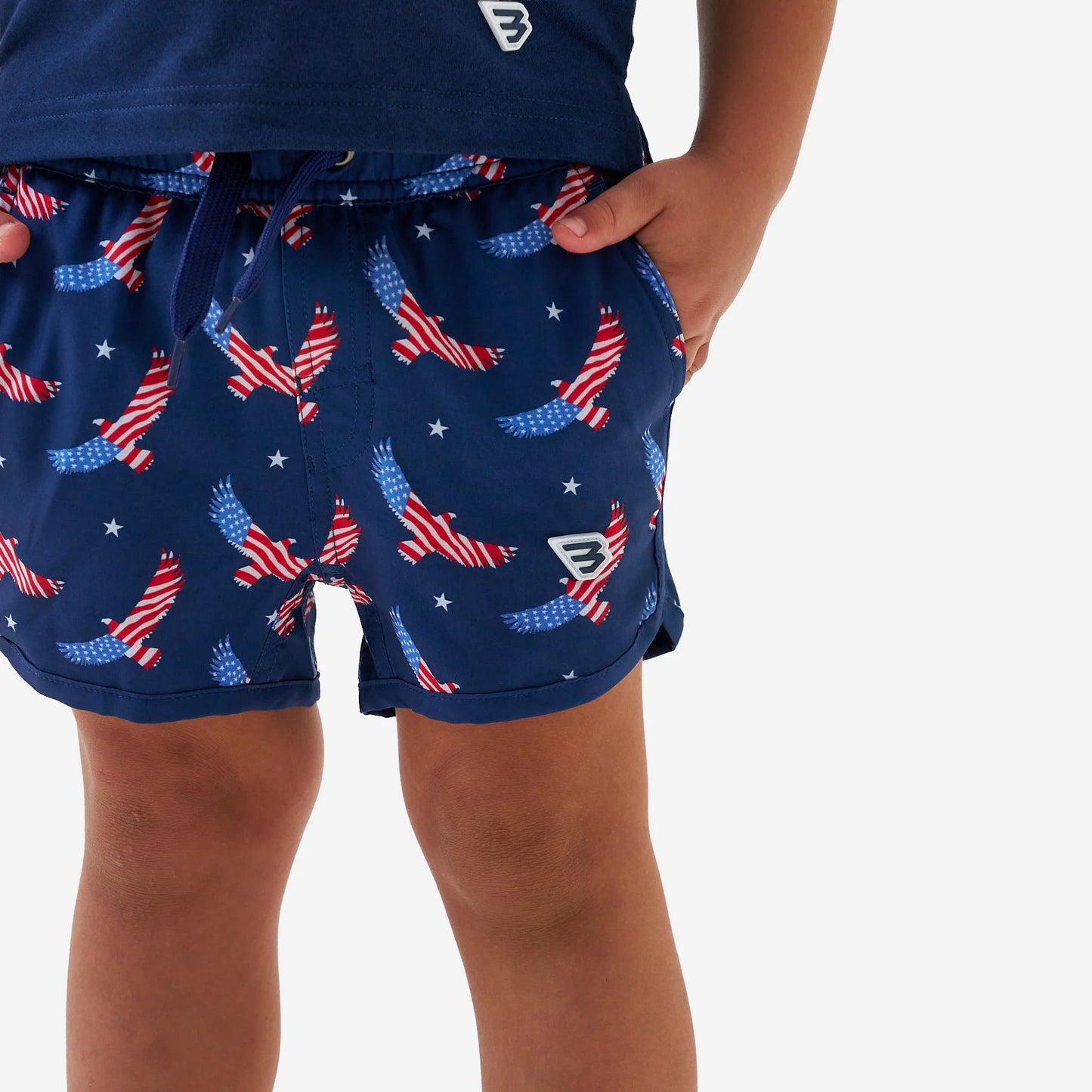 Boys Burlebo Swim Trunk - Jumbo USA Eagle