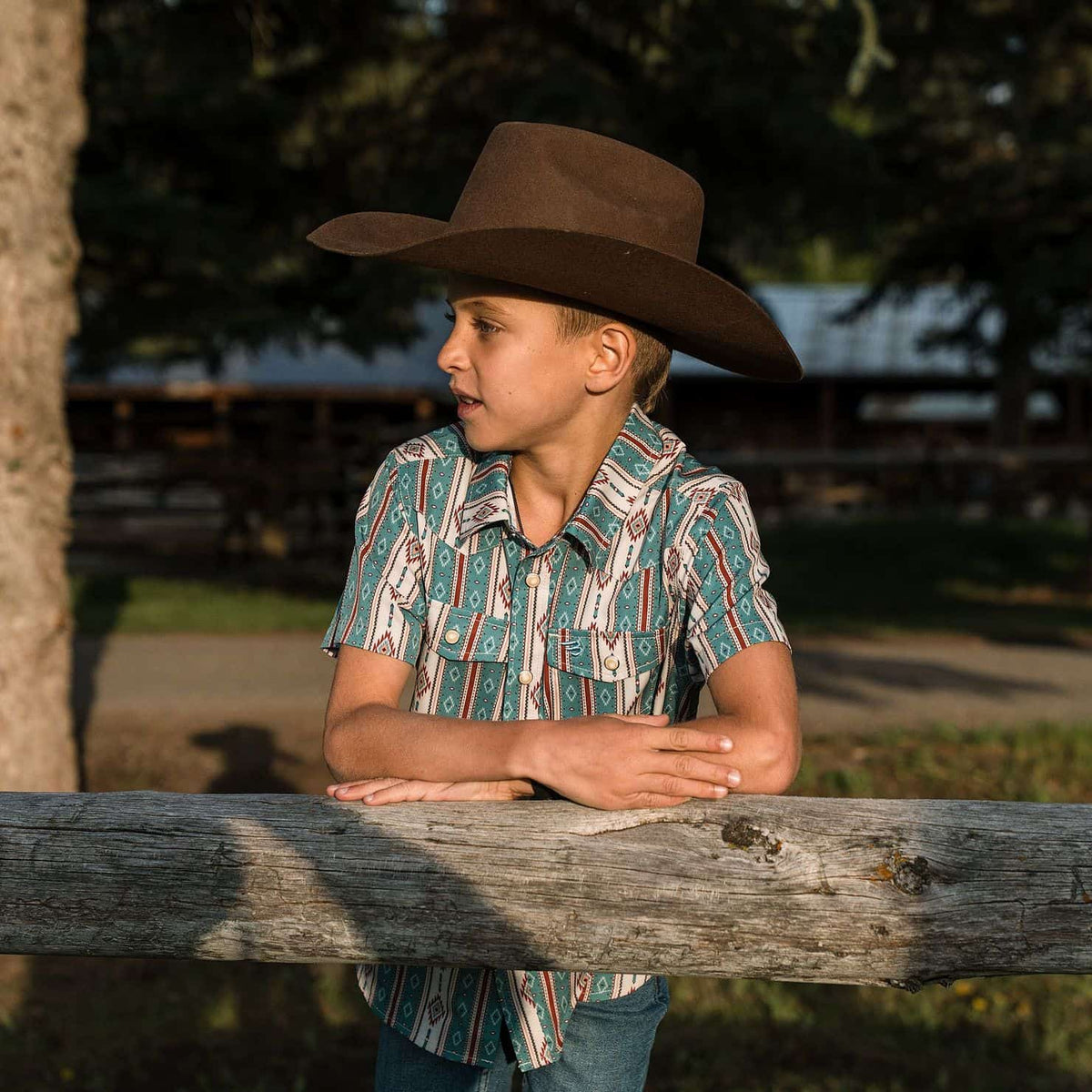 Boys Burlebo Performance Western Shirt - The Abbott