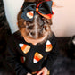 Candy Corn Embroidered Bow