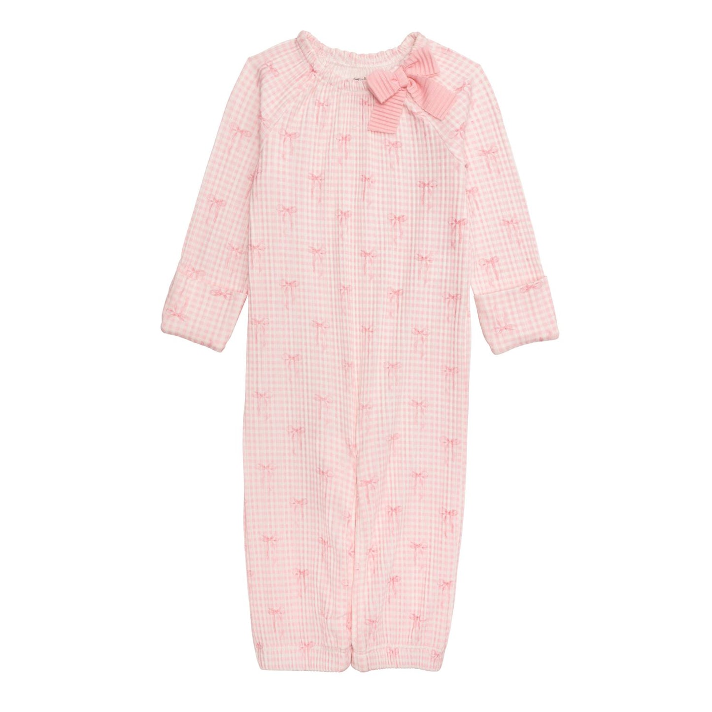 Pink Gingham Bow Gown