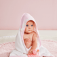 Pink Gingham Hooded Towel