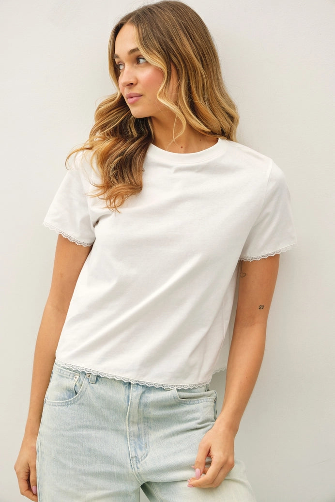 Lacey Tee - Ivory