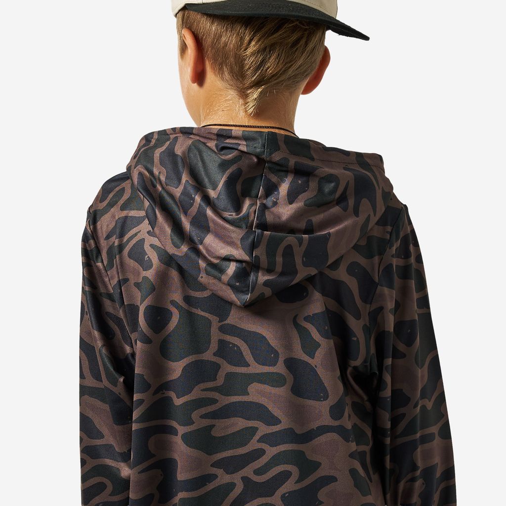 Boys Burlebo Performance Hoodie - Bendita Camo