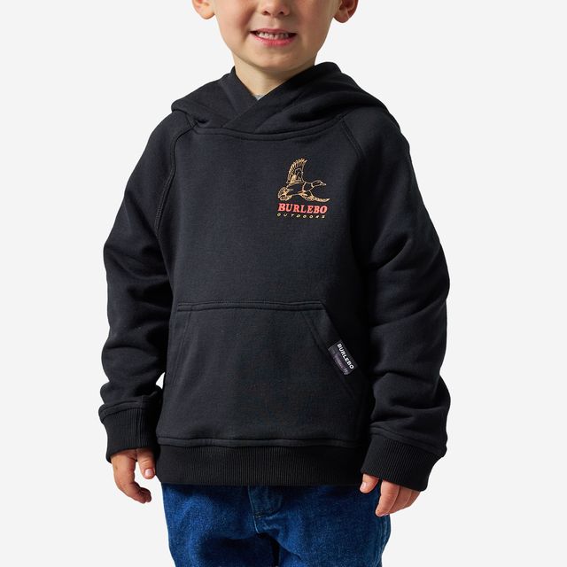 Boys Burlebo Fleece Hoodie - Duck Wild | Black