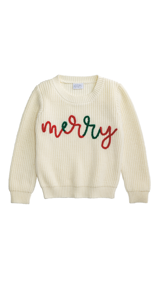 Merry Chainstitch Toddler Sweater