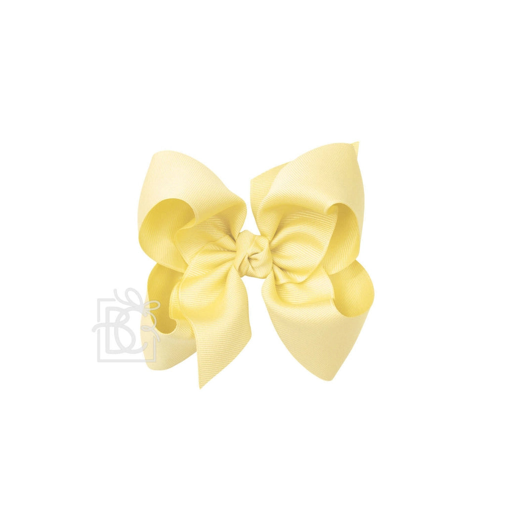 Grosgrain Double Knot Bow | Light Yellow