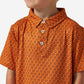 Boys Burlebo Performance Polo - Vintage Helmets | Orange