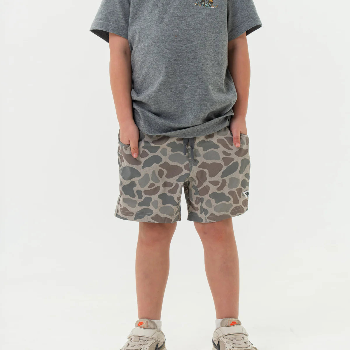 Boys Burlebo Athletic Shorts - Classic Deer Camo