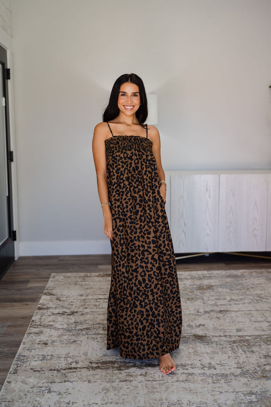 Lori Maxi Dress - Leopard