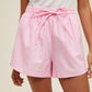 Striped Dolphin Hem Shorts