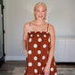 Polka Linen Blend Dress