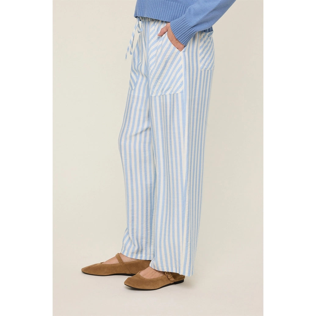 Striped Drawstring Pants