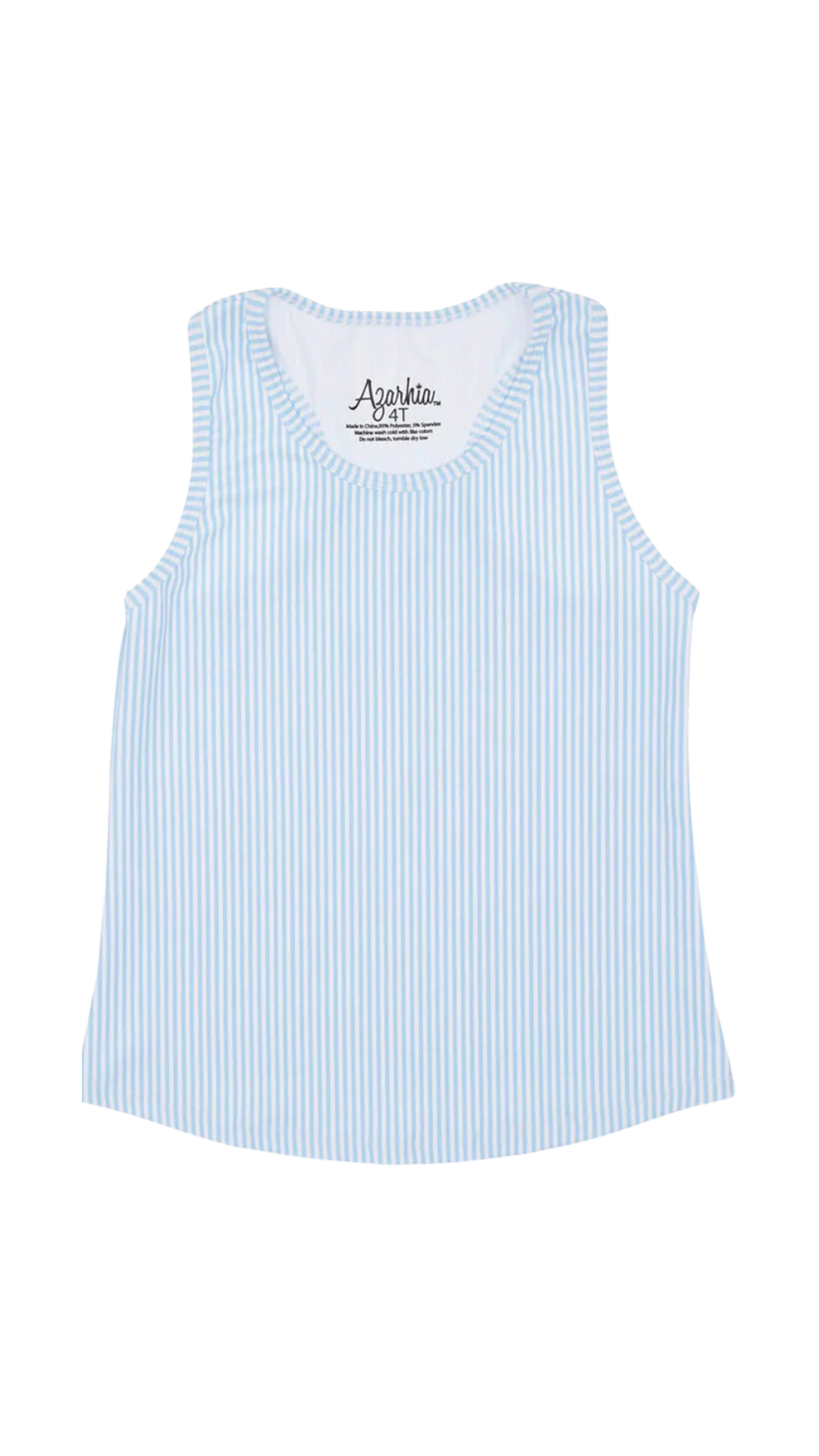 Light Blue Striped Tank