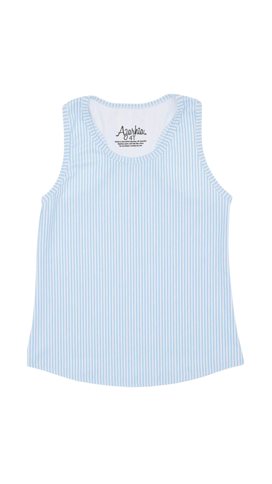 Light Blue Striped Tank