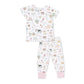 Angel Dear Short Sleeve Loungewear Set | Cute Farm Animals Pink