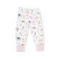 Angel Dear Short Sleeve Loungewear Set | Cute Farm Animals Pink