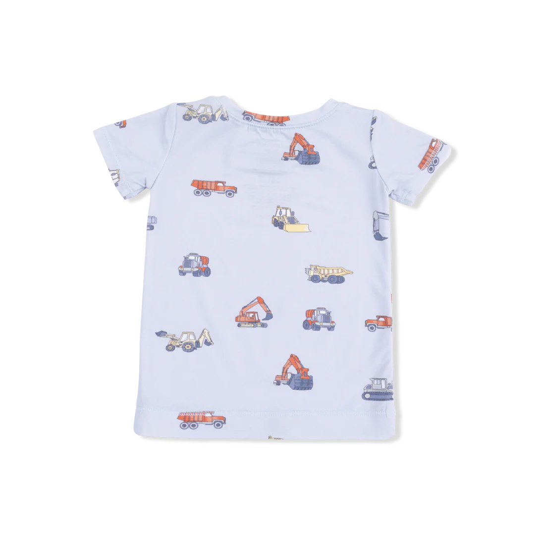 Angel Dear Short Sleeve Loungewear Set | Construction Vehicles