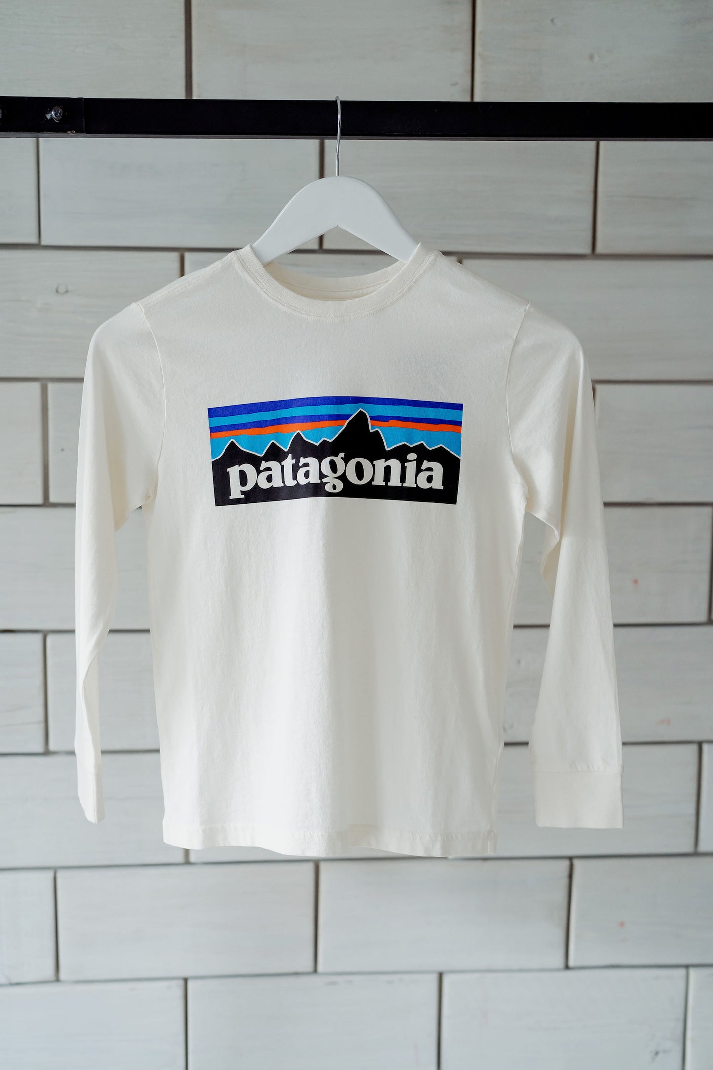 Kids Patagonia LS Regenerative P-6 Logo T-Shirt