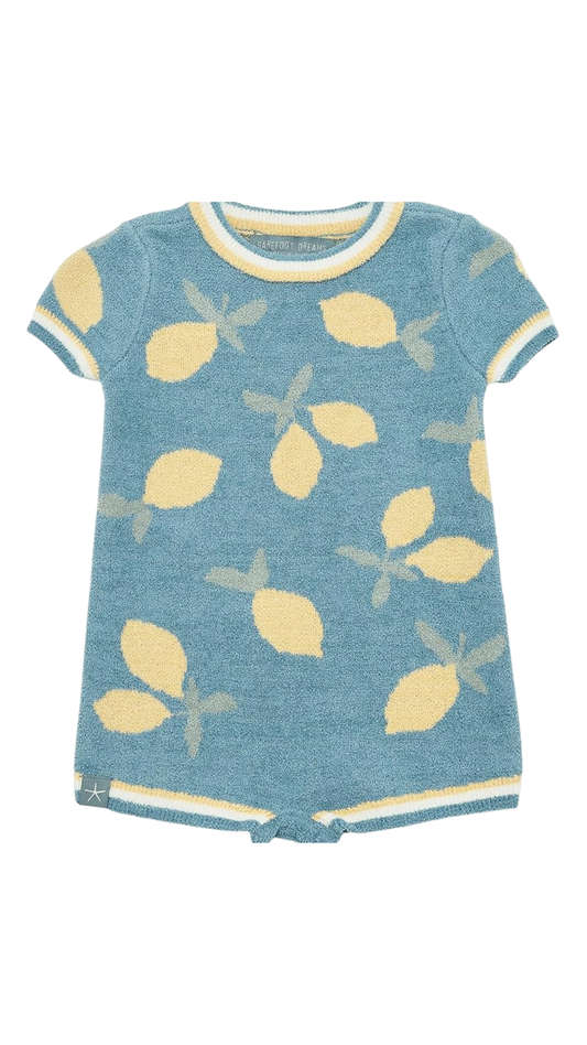 Barefoot Dreams CozyChic Ultra Lite Baby Lemon Onesie