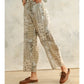 Multi Printed Barrel Jeans