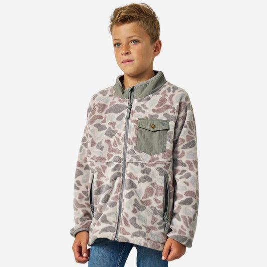 Boys Burlebo Micro Fleece Jacket - Classic Deer Camo