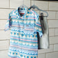 Boys Burlebo Palms & Fins Button Up